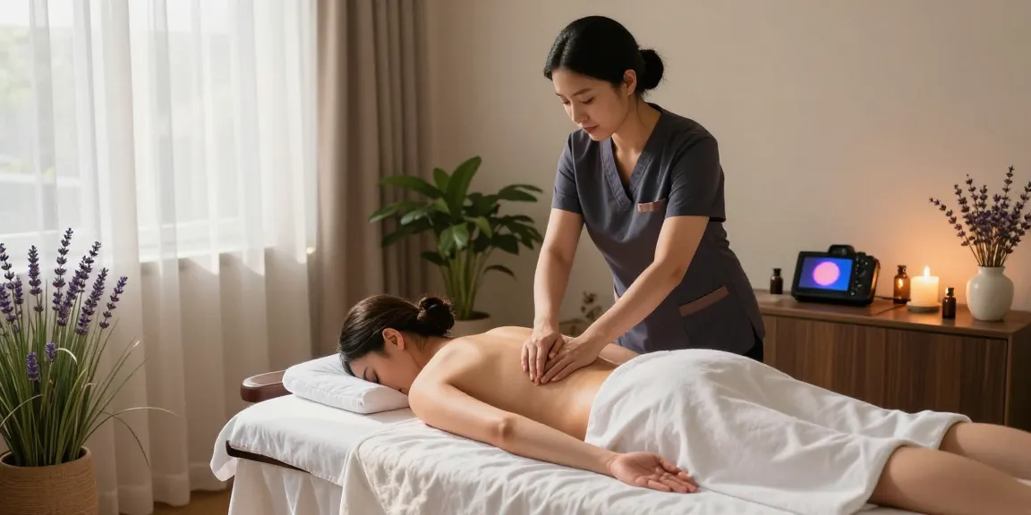 Experience a soothing 구월동출장안마 session in a tranquil wellness studio.